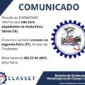 Recesso Sexta-feira Santa e Tiradentes