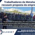 AGEMet2026 trabalhadores recusam